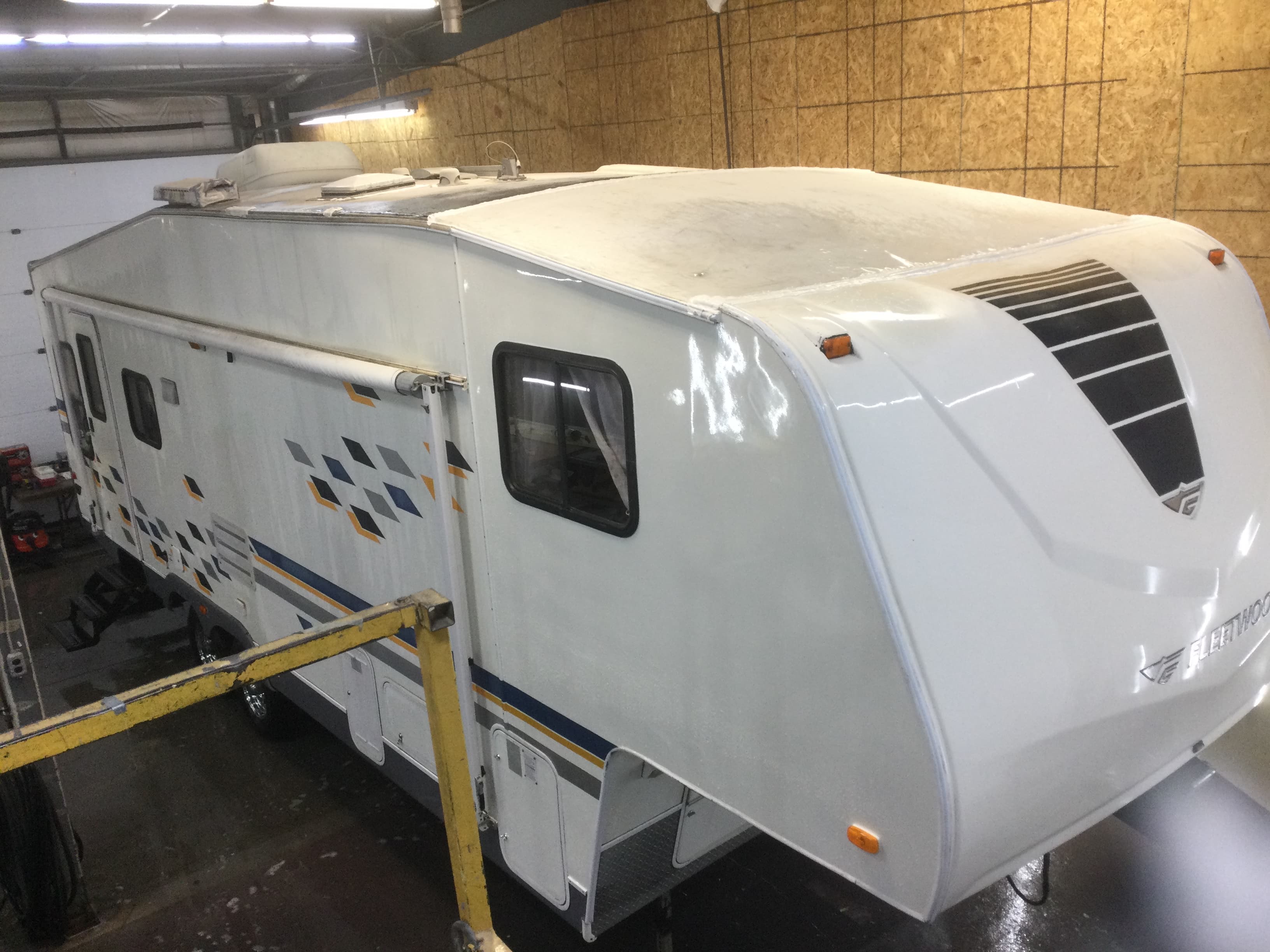 Completed water damage repair