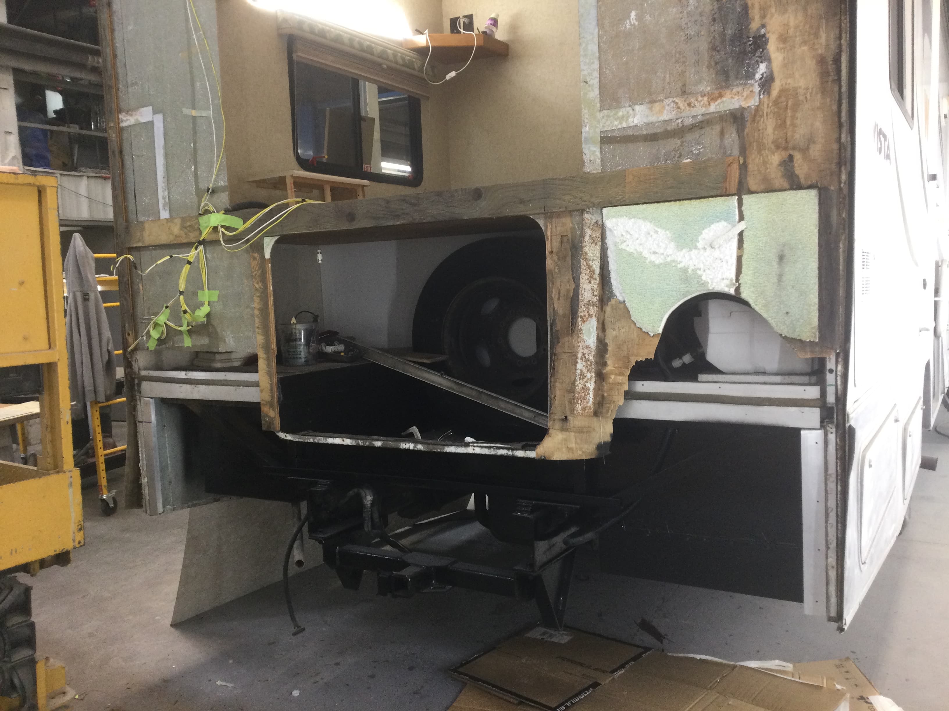 Rusted area repaired