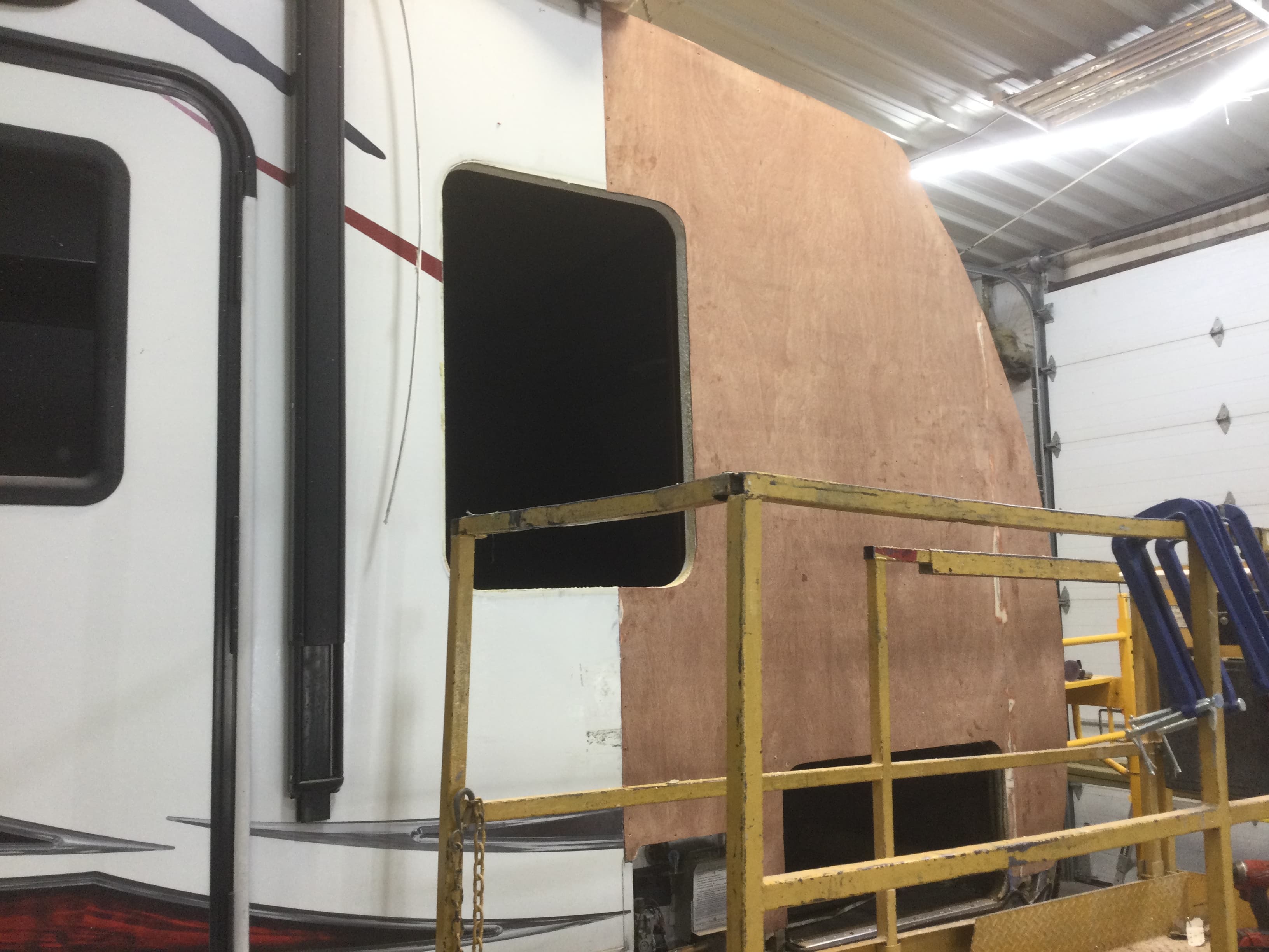 Repaired plywood - side